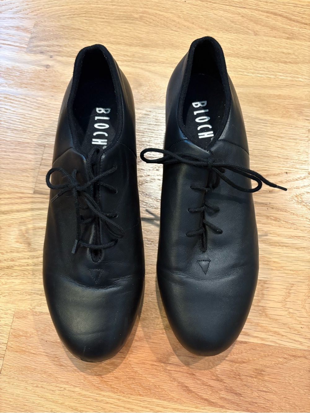 Men’s Bloch Black Leather Jazz Shoes Sz 10.5